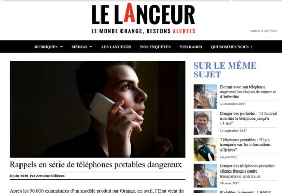 « Series of recalls of dangerous mobile phones » by Le Lanceur